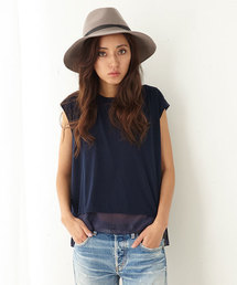 MOUSSY | LAYERED BACK OPEN TOPS(Tシャツ/カットソー)