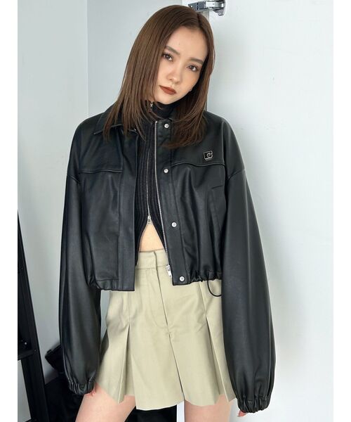 EMODA(エモダ)の「プリーツミニスカート(スカート・レディース・ネイビー/ベージュ/グレー・SMALL/MEDIUM)」の15枚目の写真