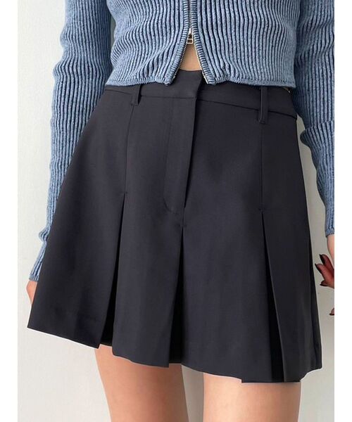 EMODA(エモダ)の「プリーツミニスカート(スカート・レディース・ネイビー/ベージュ/グレー・SMALL/MEDIUM)」の17枚目の写真