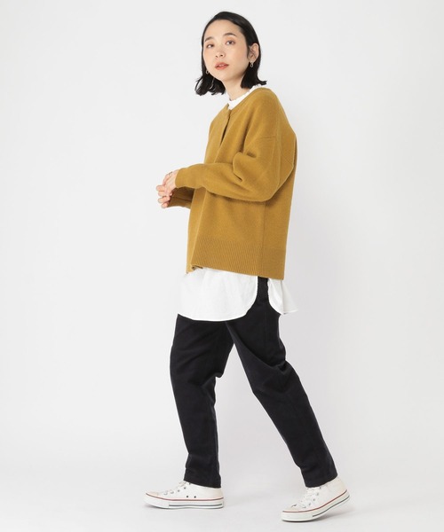 studio CLIP（スタディオクリップ）の「ドビーすっきりテーパードパンツ[プチサイズあり]（その他パンツ・レディース・ブラウン/オフホワイト/ライトグレー/ネイビー・PF/LARGE/XXX-LARGE/MEDIUM/X-LARGE/XX-LARGE）」の17枚目の写真