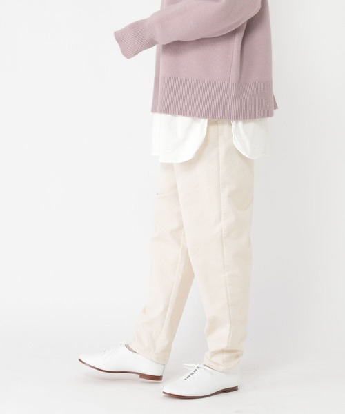 studio CLIP（スタディオクリップ）の「ドビーすっきりテーパードパンツ[プチサイズあり]（その他パンツ・レディース・ブラウン/オフホワイト/ライトグレー/ネイビー・PF/LARGE/XXX-LARGE/MEDIUM/X-LARGE/XX-LARGE）」の11枚目の写真