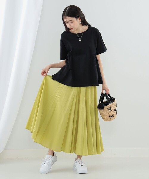 Ray BEAMS(レイビームス)の「Ray BEAMS / リボン ブレード バッグ(かごバッグ・レディース・ブラック/シルバー・ONE SIZE)」の12枚目の写真