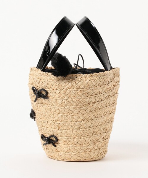 Ray BEAMS(レイビームス)の「Ray BEAMS / リボン ブレード バッグ(かごバッグ・レディース・ブラック/シルバー・ONE SIZE)」の18枚目の写真