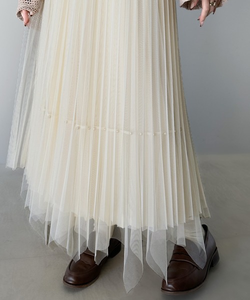 セール】【mily bilet】ふんわり大人フェミニン。パール使い