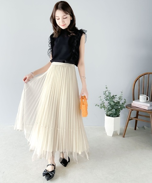 【極美品】ヴェルメイユパーイエナ　チュールスカート　2way 極美品】ヴェルメイユパーイエナ チュールスカート 2way