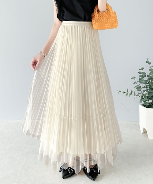 セール】【mily bilet】ふんわり大人フェミニン。パール使い