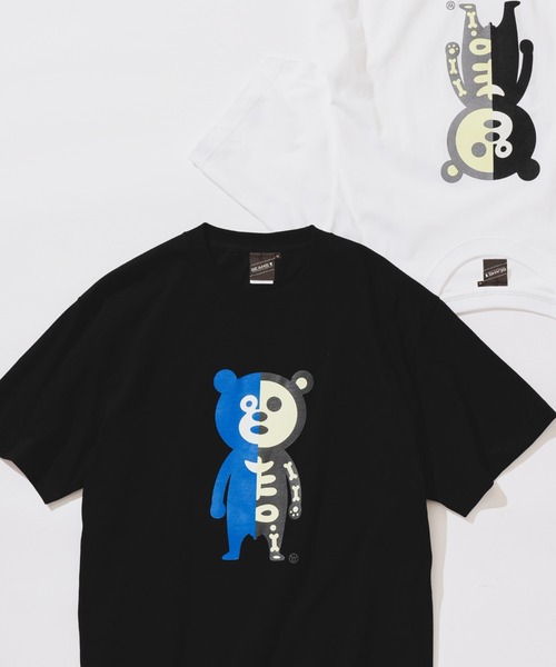 BEAMS T(ビームスティー)の「BEAMS T / ボーンベア Tシャツ(Tシャツ/カットソー・メンズ・ブラック/ホワイト・XL/L/M/S)」の2枚目の写真