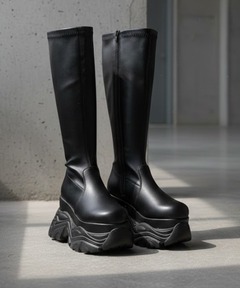 Drape Long Boots / ドレープロングブーツ（ブーツ）｜glamb（グラム