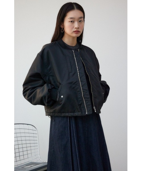 AZUL by moussy(アズールバイマウジー)の「シャーリングMA-1(MA-1・レディース・カーキ/ブラック/アイボリー・FREE)」の18枚目の写真