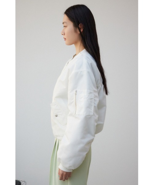 AZUL by moussy(アズールバイマウジー)の「シャーリングMA-1(MA-1・レディース・カーキ/ブラック/アイボリー・FREE)」の8枚目の写真