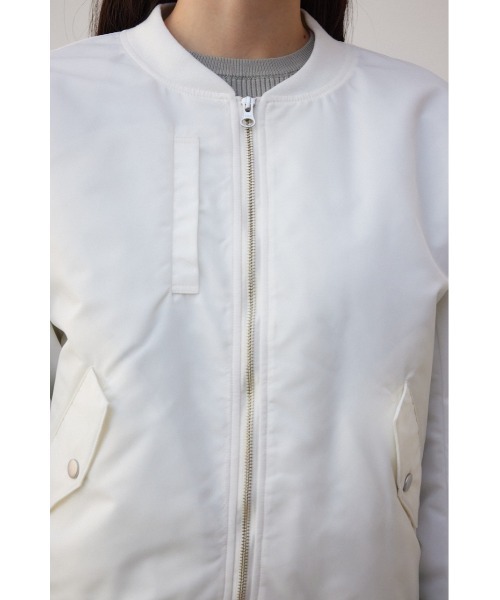 AZUL by moussy(アズールバイマウジー)の「シャーリングMA-1(MA-1・レディース・カーキ/ブラック/アイボリー・FREE)」の11枚目の写真