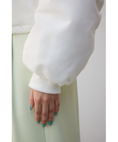 AZUL by moussy(アズールバイマウジー)の「シャーリングMA-1(MA-1・レディース・カーキ/ブラック/アイボリー・FREE)」の13枚目の写真