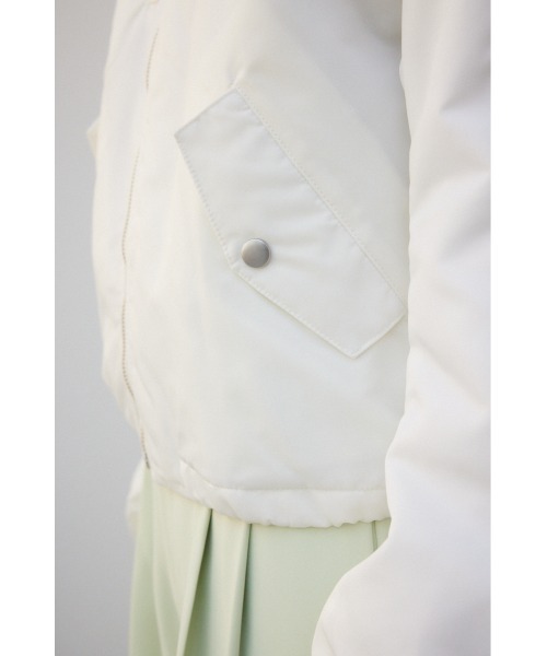 AZUL by moussy(アズールバイマウジー)の「シャーリングMA-1(MA-1・レディース・カーキ/ブラック/アイボリー・FREE)」の14枚目の写真