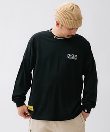 EXAMPLE | EXAMPLE CURSIVE CIRCLE LOGO BIGCOLLAR L/S TEE(Tシャツ/カットソー)