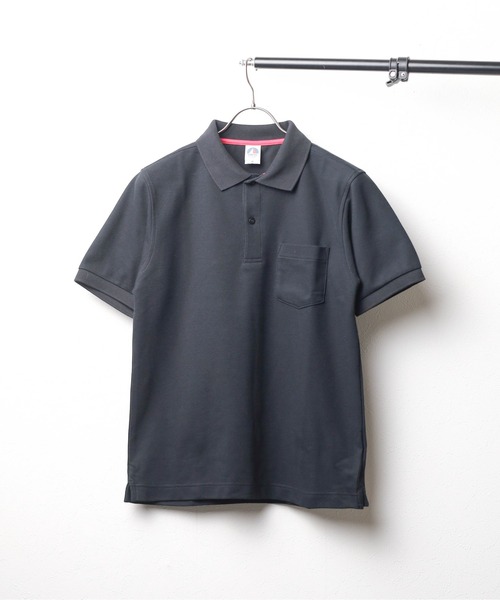 TRUSS(トラス)の「【TRUSS】ベーシックスタイルポロシャツ(ポケット付)(ポロシャツ・レディース・ブラック系1/ネイビー/ホワイト・MEDIUM/LARGE)」の1枚目の写真