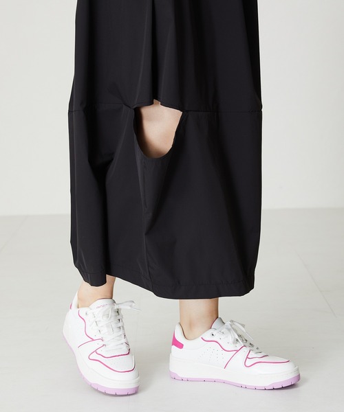 ORiental TRaffic（オリエンタルトラフィック）の「カラーラインコートソールスニーカー OT3731（スニーカー・レディース・グリーン/ピンク/ホワイト・34/35/36/37/38/39/40/41/42）」の3枚目の写真