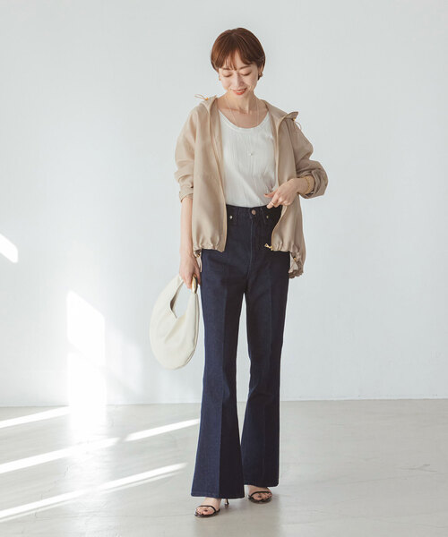 Wrangler（ラングラー）の「《追加》【Wrangler】別注70’sFLARE（デニムパンツ・レディース・ネイビー/サックスブルー・X-SMALL/SMALL/MEDIUM/LARGE）」の9枚目の写真