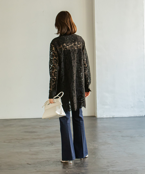 Wrangler（ラングラー）の「《追加》【Wrangler】別注70’sFLARE（デニムパンツ・レディース・ネイビー/サックスブルー・X-SMALL/SMALL/MEDIUM/LARGE）」の11枚目の写真