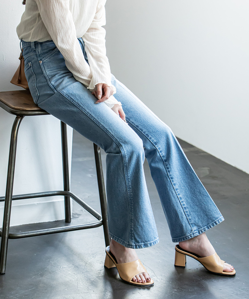 Wrangler（ラングラー）の「《追加》【Wrangler】別注70’sFLARE（デニムパンツ・レディース・ネイビー/サックスブルー・X-SMALL/SMALL/MEDIUM/LARGE）」の14枚目の写真