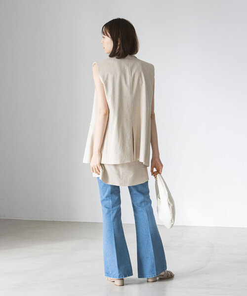 Wrangler（ラングラー）の「《追加》【Wrangler】別注70’sFLARE（デニムパンツ・レディース・ネイビー/サックスブルー・X-SMALL/SMALL/MEDIUM/LARGE）」の16枚目の写真