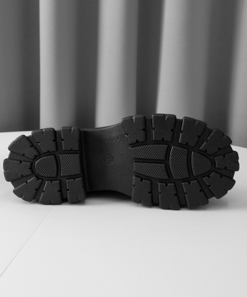 Miniministore（ミニミニストア）の「厚底 メッシュブーツサンダル レディース（ブーツ・レディース・オフホワイト/ブラック・24.5cm/24.0cm/23.5cm/23.0cm/22.5cm）」の18枚目の写真