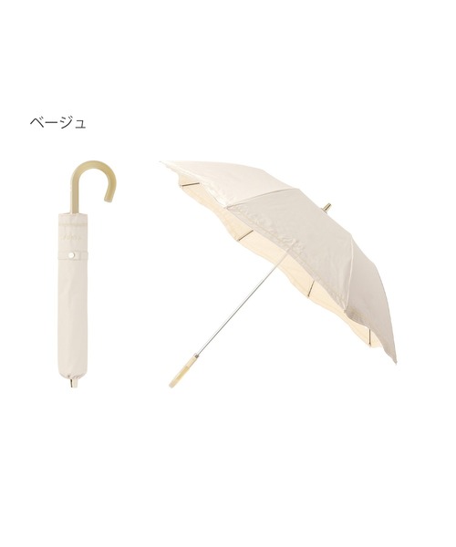 １着でも送料無料 晴雨兼用折りたたみ日傘 ジッパー刺繍（折りたたみ傘）｜FURLA 小物