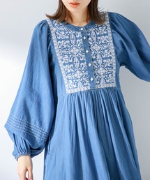 URBAN RESEARCH Sonny Label | エンブロイダリーデニムワンピース(ワンピース)