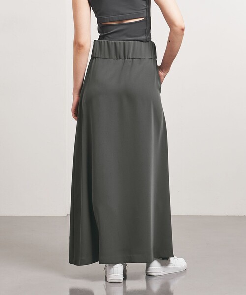 TO UNITED ARROWS（トゥーユナイテッドアローズ）の「＜TO UNITED ARROWS＞P ギャザー フレアスカート（スカート・レディース・ブラック/ダークグレー・M/S）」の4枚目の写真