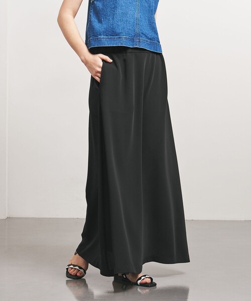 TO UNITED ARROWS（トゥーユナイテッドアローズ）の「＜TO UNITED ARROWS＞P ギャザー フレアスカート（スカート・レディース・ブラック/ダークグレー・M/S）」の8枚目の写真