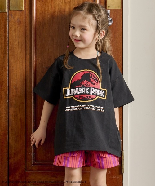 MARKEY'S(マーキーズ)の「ジュラシック/別注Tシャツ(80~150cm)(Tシャツ/カットソー・キッズ・ホワイト/ブラック・120/110/100/80/150/140/130/90)」の1枚目の写真