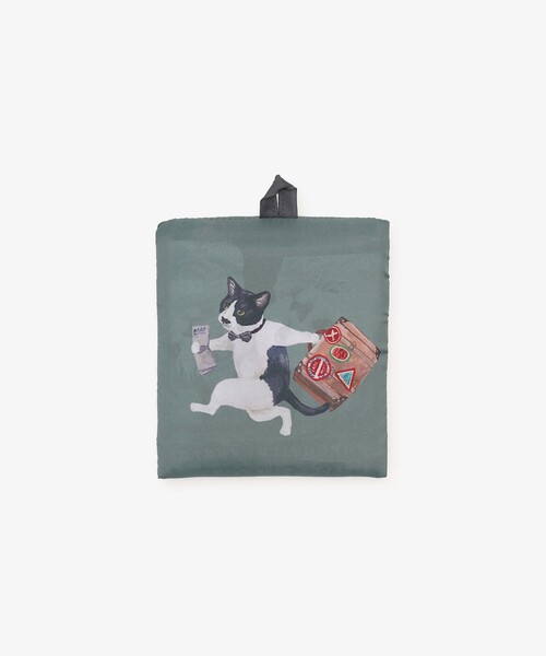 Afternoon Tea（アフタヌーンティー）の「【WEB限定】ポケッタブルショッピングバッグ/Cat's NapTime（エコバッグ/サブバッグ・レディース・グリーン・ONE SIZE）」の8枚目の写真