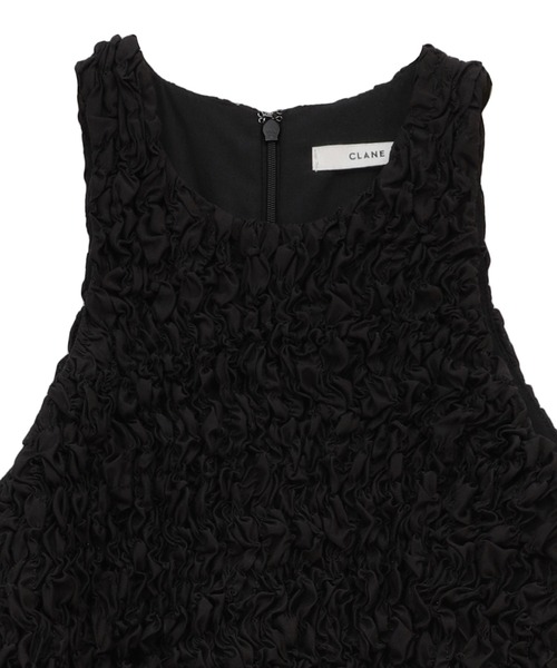 SHIRRING AMERICAN SLEEVE ONEPIECE（ワンピース）｜CLANE