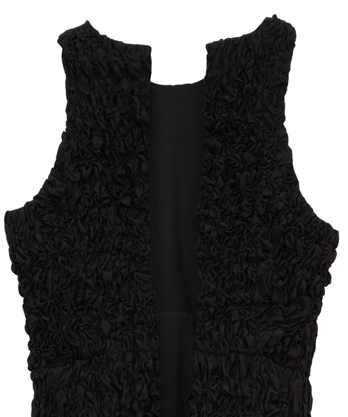 SHIRRING AMERICAN SLEEVE ONEPIECE（ワンピース）｜CLANE