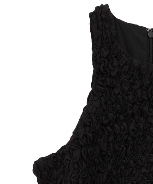 SHIRRING AMERICAN SLEEVE ONEPIECE（ワンピース）｜CLANE