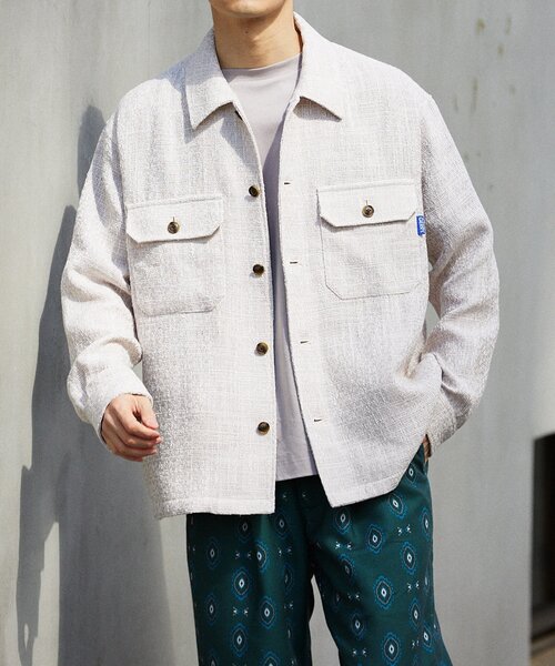 GERRY（ジェリー）の「【GERRY／ジェリー 】別注 TECH ツイードCPO（その他アウター・メンズ・ブラック/ベージュ/ブルー系その他・MEDIUM/LARGE）」の2枚目の写真