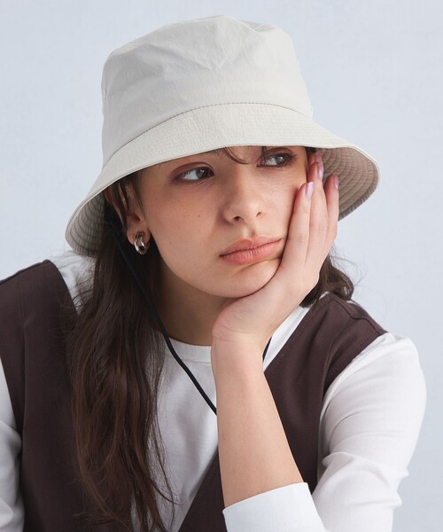 DANTON(ダントン)の「<DANTON>バケットハット(ハット・レディース・ブラック/オフホワイト・FREE)」の4枚目の写真