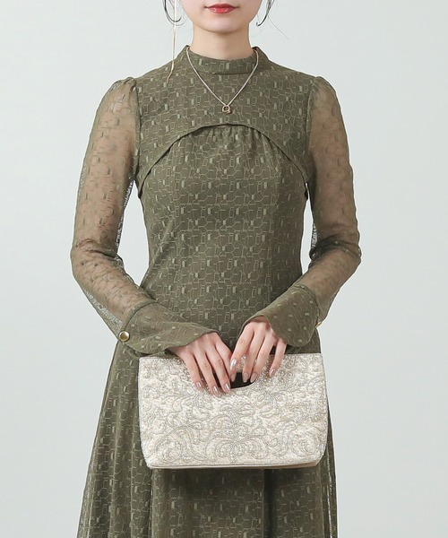 【セール】手縫い パール ビーズ刺繍 2WAY ハンド ショルダー パーティー バッグ 結婚式 お呼ばれ オケージョン（ハンドバッグ）｜kana（カナ） inoshishi-teacher.com