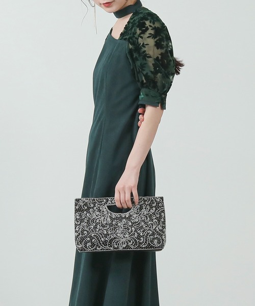 【セール】手縫い パール ビーズ刺繍 2WAY ハンド ショルダー パーティー バッグ 結婚式 お呼ばれ オケージョン（ハンドバッグ）｜kana（カナ） inoshishi-teacher.com