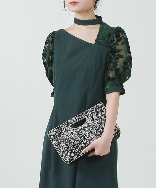 【セール】手縫い パール ビーズ刺繍 2WAY ハンド ショルダー パーティー バッグ 結婚式 お呼ばれ オケージョン（ハンドバッグ）｜kana（カナ） inoshishi-teacher.com
