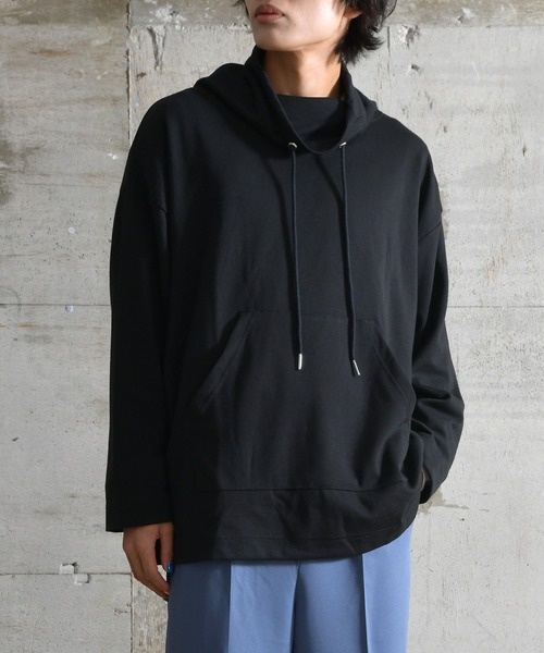 En serio TOKYO（エンソリオトーキョー）の「カウルネックプルオーバー（パーカー・メンズ・ブラック/ターコイズブルー/チャコール・MEDIUM/LARGE/X-LARGE）」の2枚目の写真