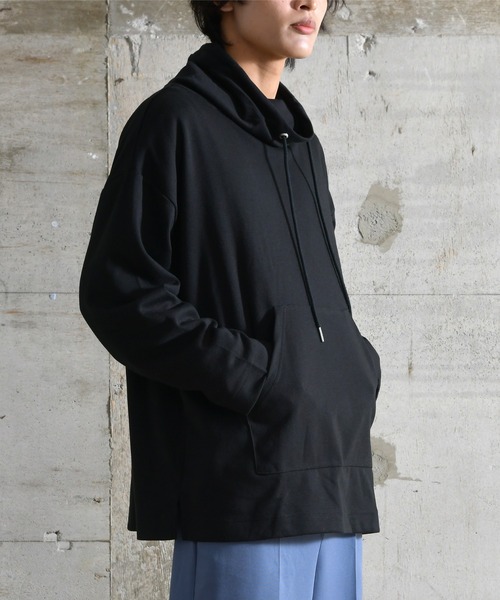 En serio TOKYO（エンソリオトーキョー）の「カウルネックプルオーバー（パーカー・メンズ・ブラック/ターコイズブルー/チャコール・MEDIUM/LARGE/X-LARGE）」の4枚目の写真