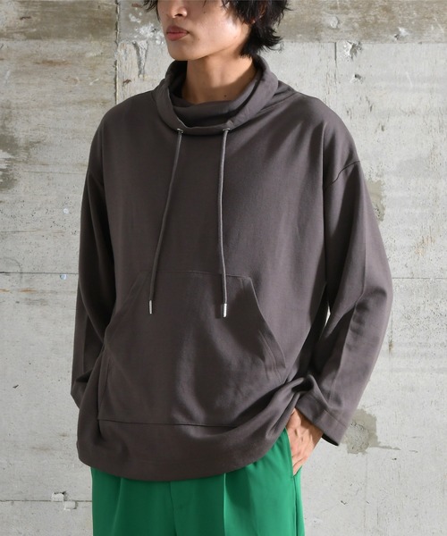 En serio TOKYO（エンソリオトーキョー）の「カウルネックプルオーバー（パーカー・メンズ・ブラック/ターコイズブルー/チャコール・MEDIUM/LARGE/X-LARGE）」の10枚目の写真