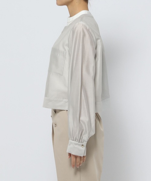 Andemiu（アンデミュウ）の「シアーノーカラーブルゾン112737（ブルゾン・レディース・ベージュ/ブラック/グレー・FREE）」の17枚目の写真