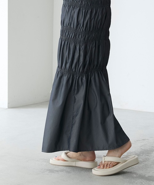 forksy.（フォルクシー）の「【forksy.】パデッドボリュームソールトングサンダル（サンダル・レディース・ブラック/ピンク/アイボリー・S/LL/L/M）」の9枚目の写真