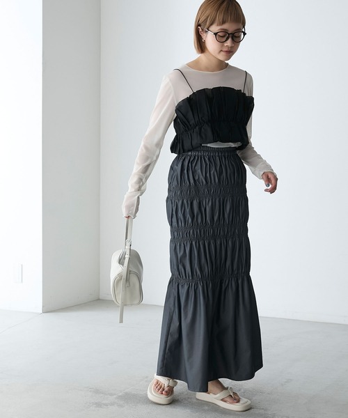 forksy.（フォルクシー）の「【forksy.】パデッドボリュームソールトングサンダル（サンダル・レディース・ブラック/ピンク/アイボリー・S/LL/L/M）」の12枚目の写真