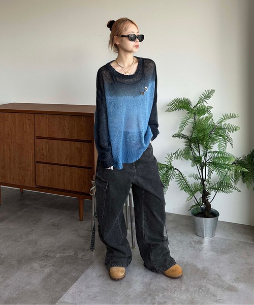 sedacle(セダクル)の「サイドベルトカーゴデニム(デニムパンツ・メンズ・グレー/ブラック/インディゴブルー・SMALL/MEDIUM/LARGE)」の8枚目の写真