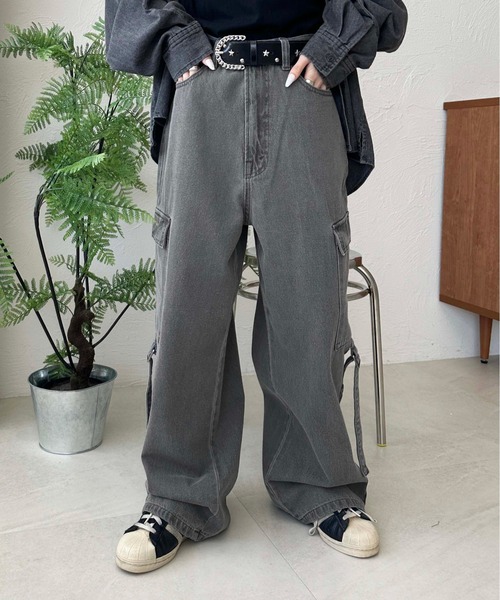sedacle(セダクル)の「サイドベルトカーゴデニム(デニムパンツ・メンズ・グレー/ブラック/インディゴブルー・SMALL/MEDIUM/LARGE)」の11枚目の写真