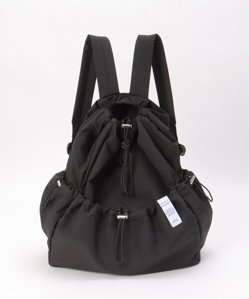 JUNE① 巾着リュック エチノ×ナイロンキルト ハンドメイド notch