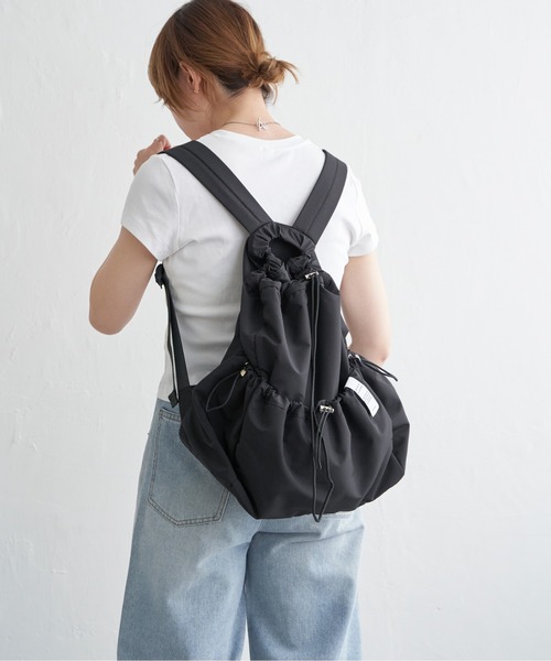 notch.（ノッチ）の「ナイロン巾着リュック（バックパック/リュック