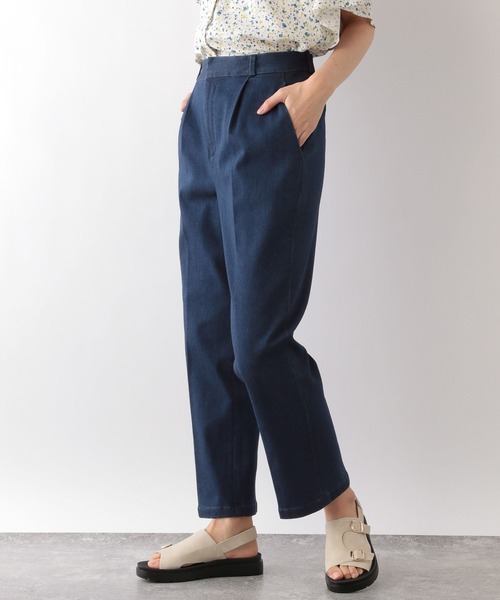 GLOBAL WORK(グローバルワーク)の「スゴラクストレッチデニムパンツ/102184(スラックス・レディース・ブルー/ネイビー/ダークブルー・X-SMALL/X-LARGE/LARGE/MEDIUM/SMALL)」の3枚目の写真